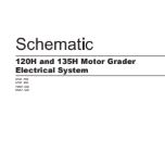 120H and 135H Motor Grader Electrical System diagram