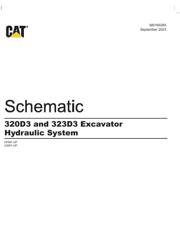 Free 320D3 and 323D3 Excavator Hydraulic System Diagram