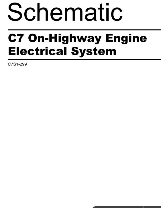 C7 On-Highway Engine Electrical System Diagram