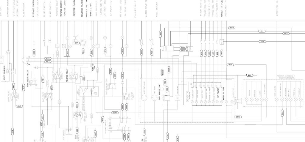 JCB 3DX Extra, Super and 4DX_Electrical_circuit_diagram