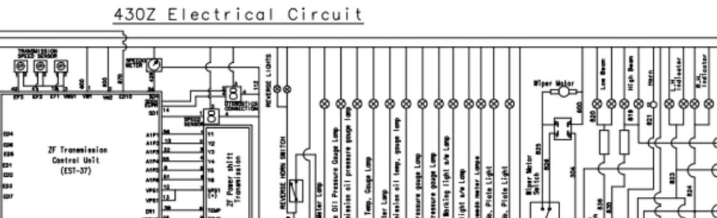 JCB 430Z Wheel Loader Electrical Circuit Diagram