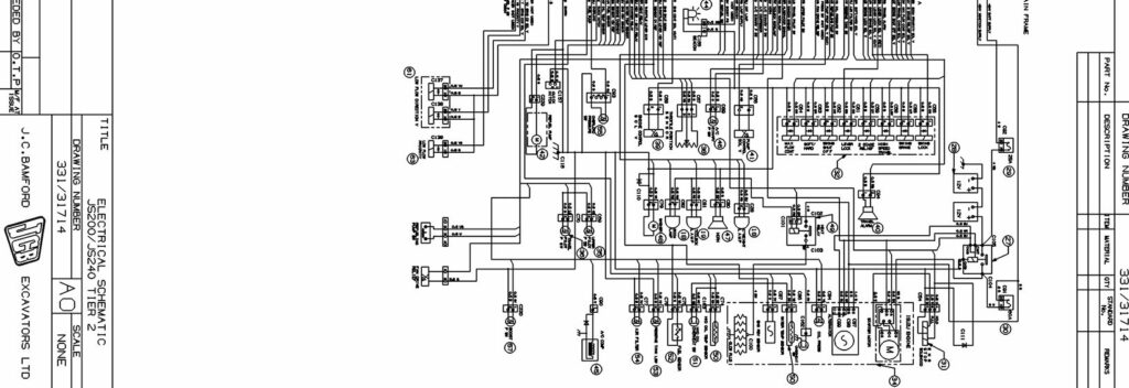 JCB JS200/ 240 Electrical Circuit Diagram