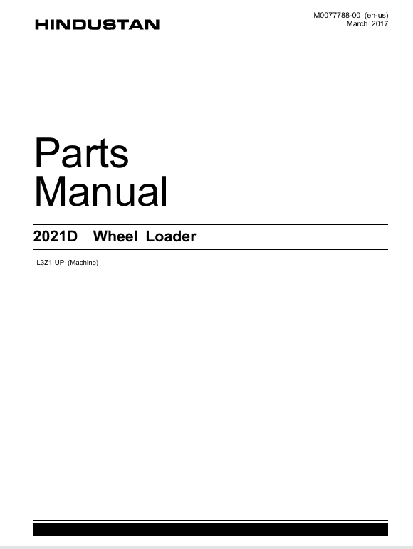 2021D Parts Manual